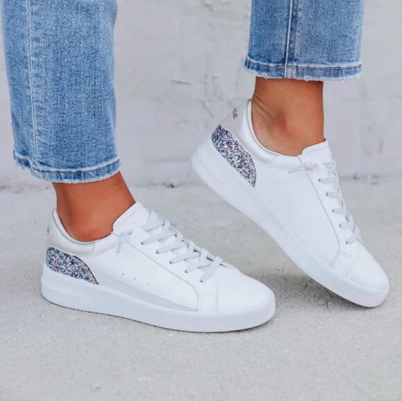 JONA BY VINTAGE HAVANA WHITE/MULTI GLITTER SIZE 7 New - Picture 1 of 11